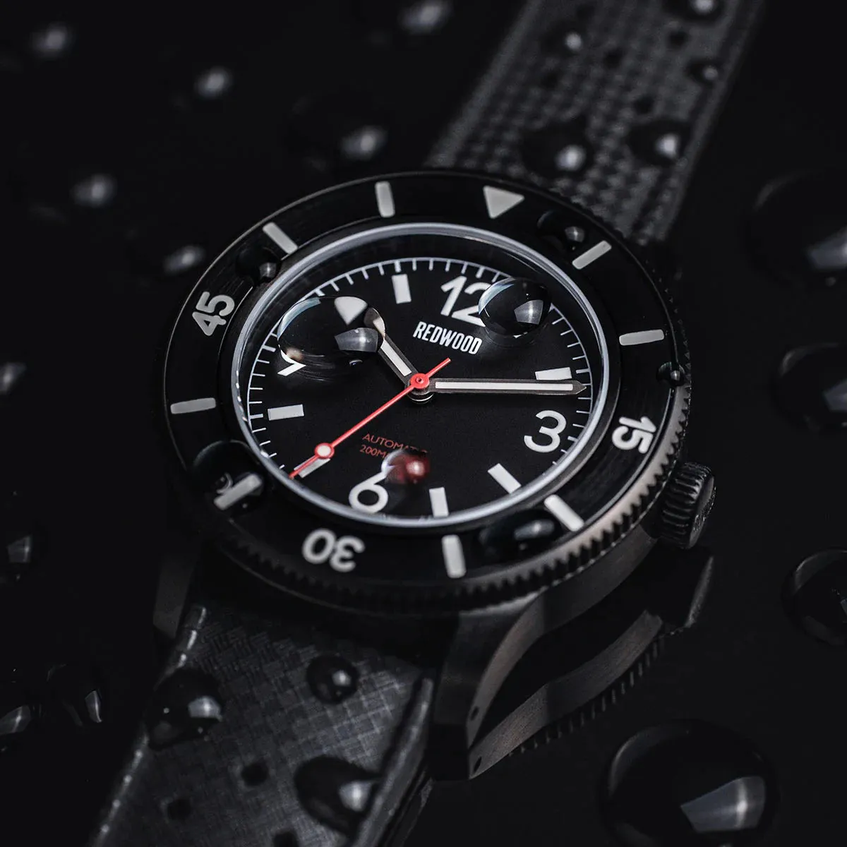 Tactical V3 Black Divers Watch (Solar)