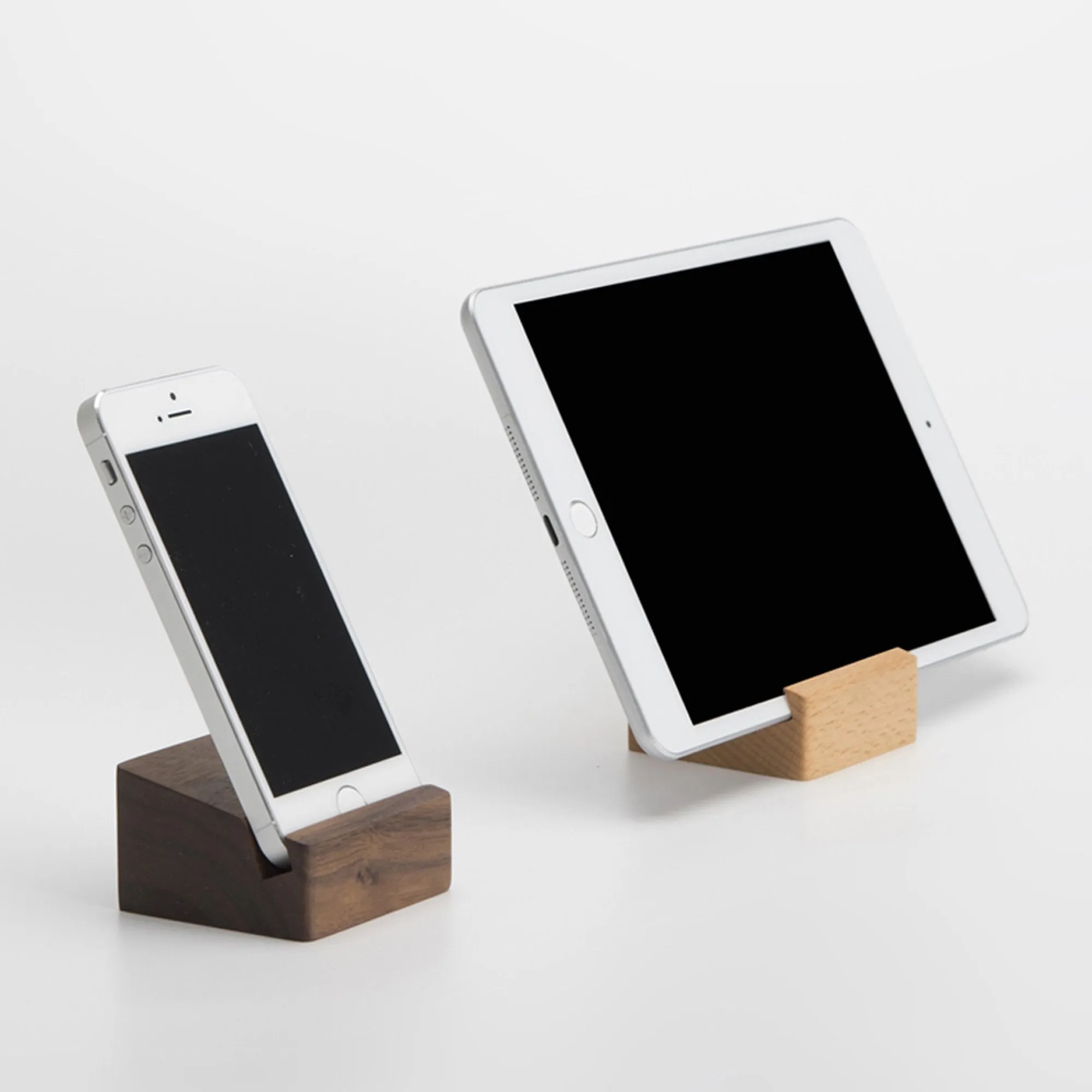 The Decent Living US Walnut Wood Phone Holder