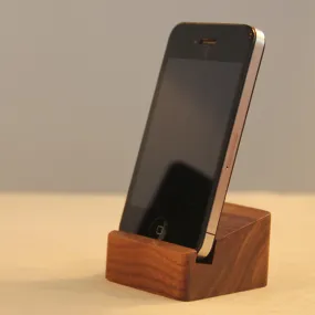 The Decent Living US Walnut Wood Phone Holder