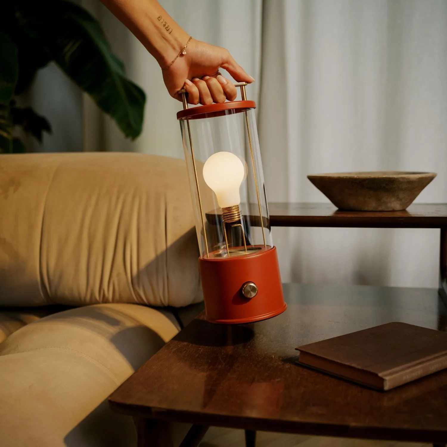 The Muse Portable Lamp in Pomona Red Bundle