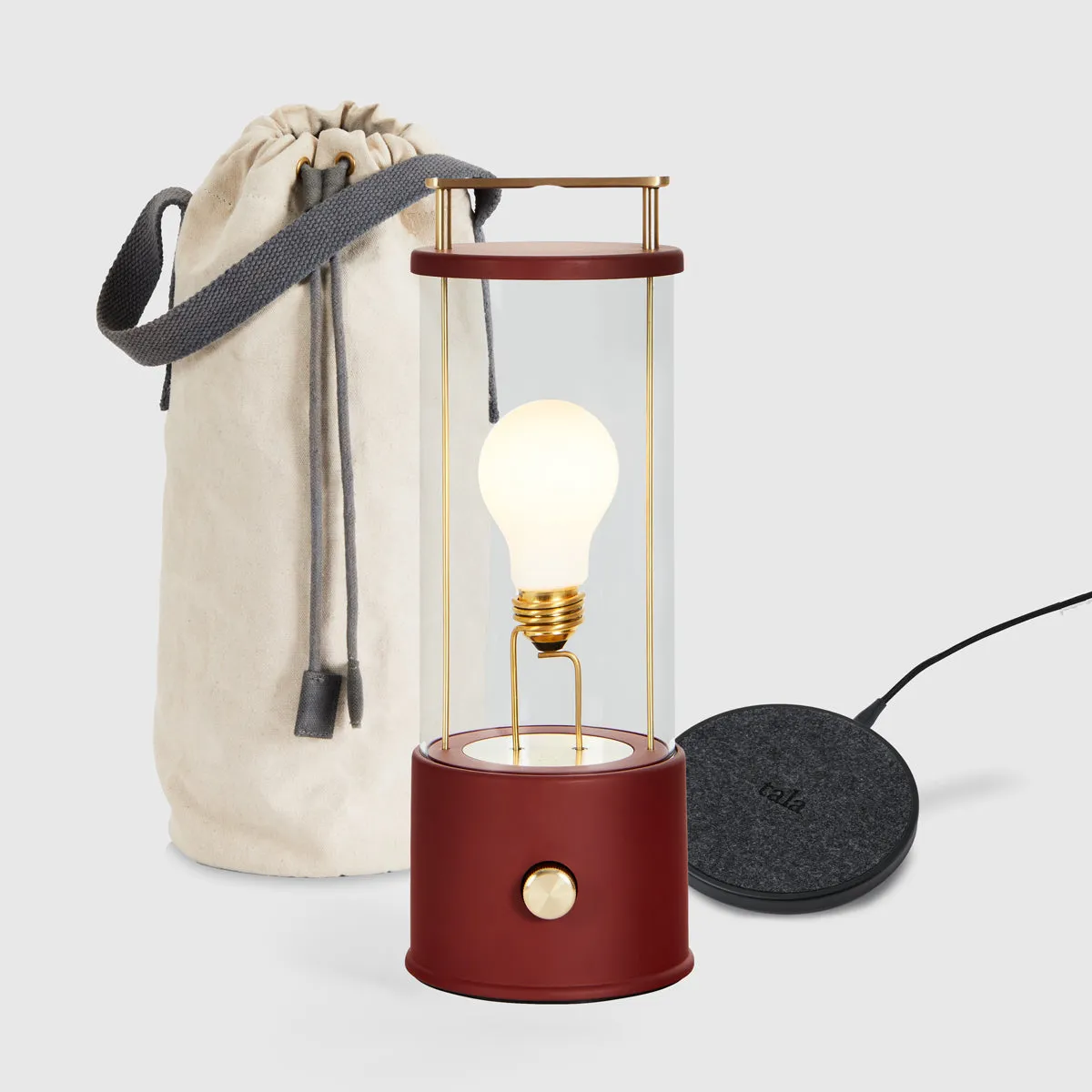 The Muse Portable Lamp in Pomona Red Bundle