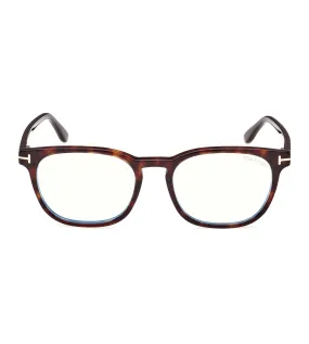 Tom Ford Men's Dark Havana Square Optical Frame