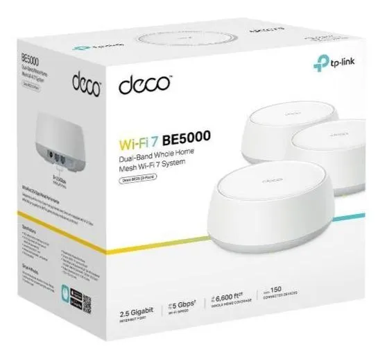 TP-Link Deco BE25 BE5000 Whole Home Mesh WiFi 7 System System (3件裝)