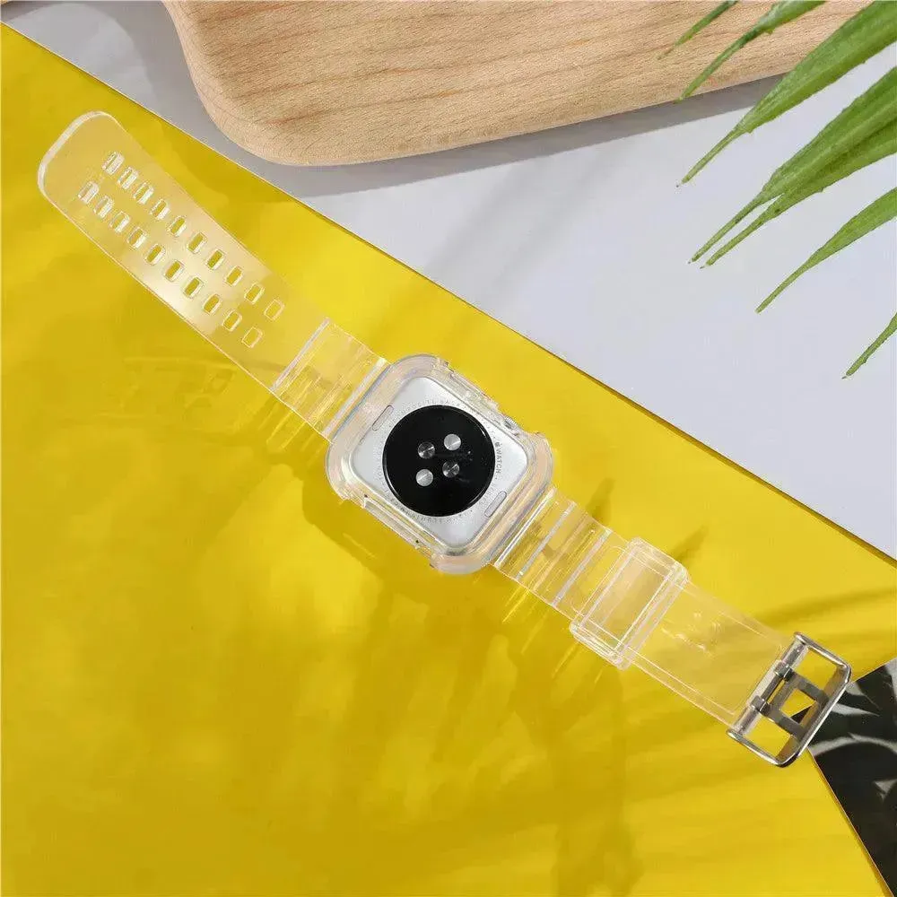 Transparent TPU Protective Candy Glacier One Smart Watch Strap Watch Band