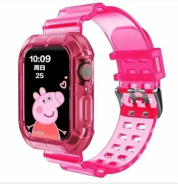 Transparent TPU Protective Candy Glacier One Smart Watch Strap Watch Band