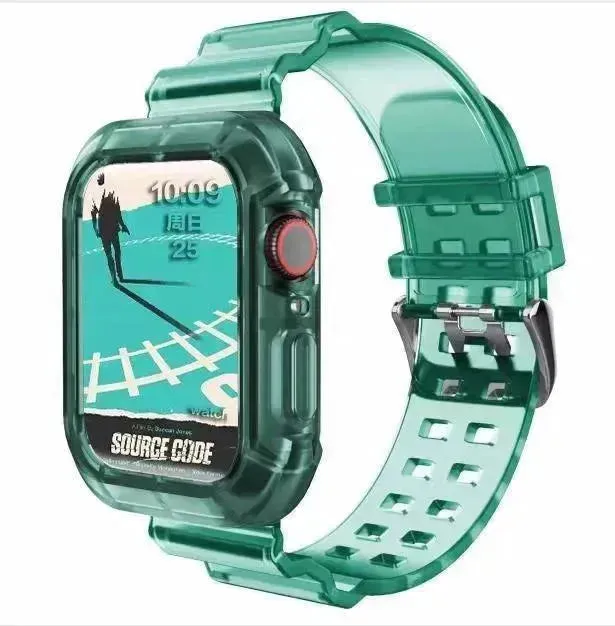 Transparent TPU Protective Candy Glacier One Smart Watch Strap Watch Band