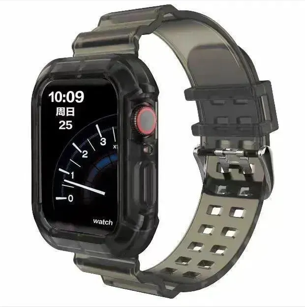 Transparent TPU Protective Candy Glacier One Smart Watch Strap Watch Band