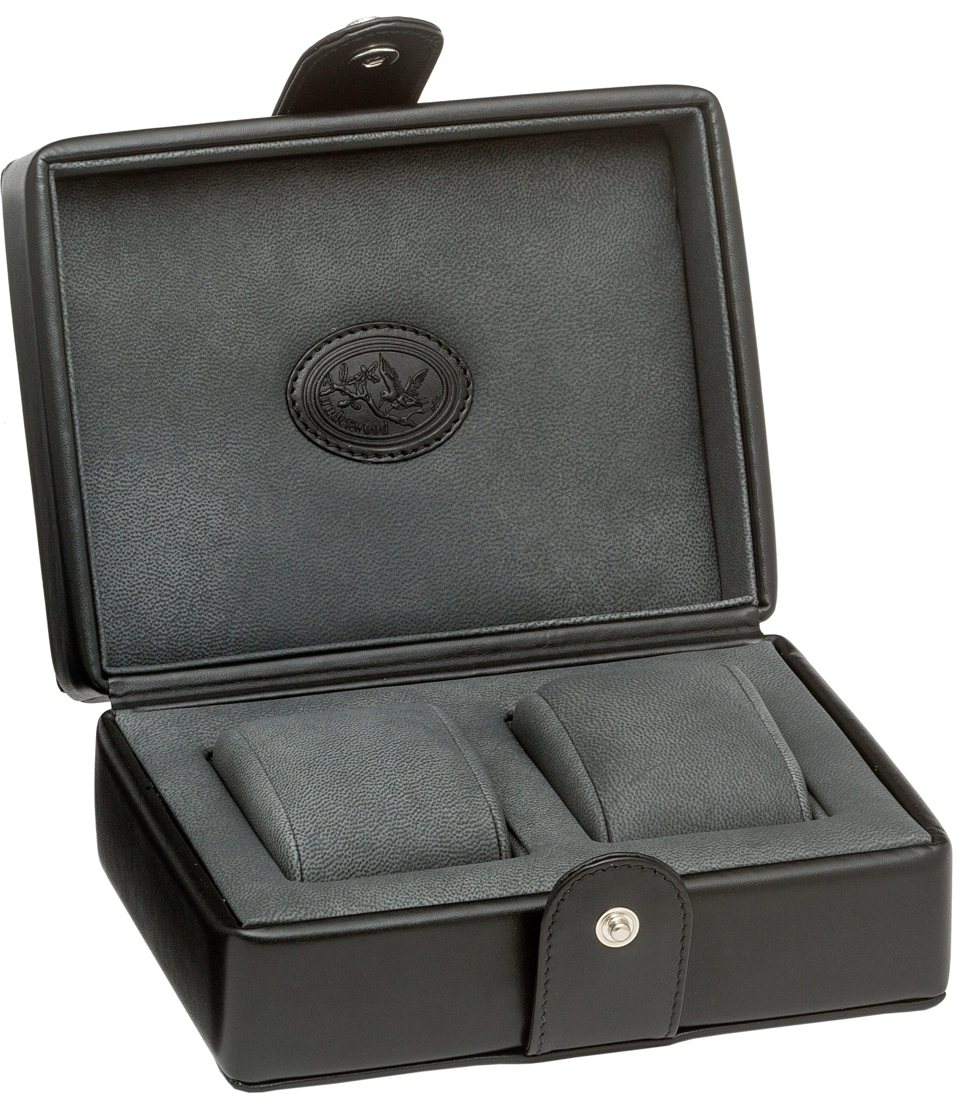 UNDERWOOD (LONDON) - Double Leather Watch Box | UN215/BLK