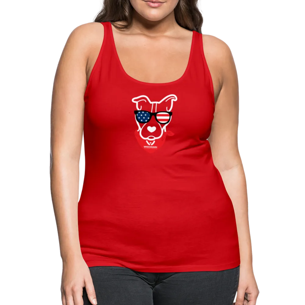 USA Dog Contoured Premium Tank Top