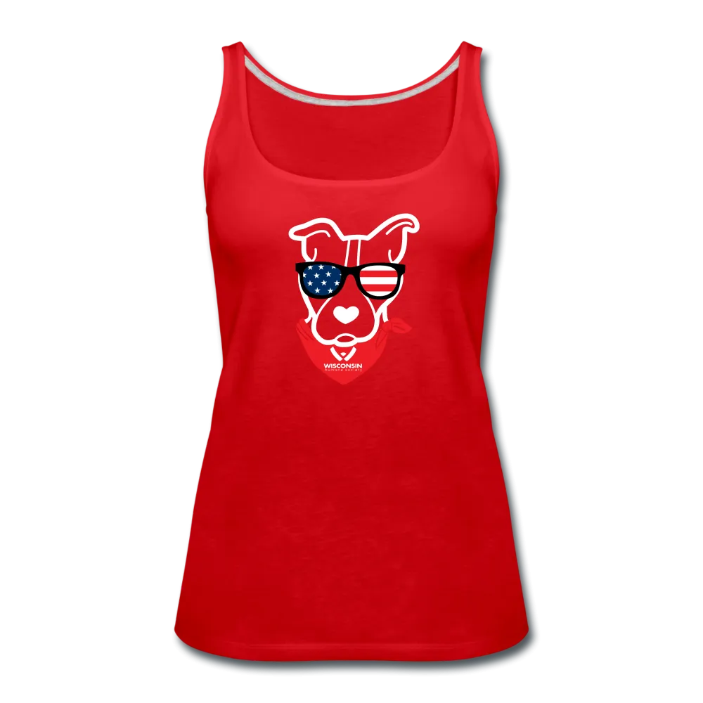 USA Dog Contoured Premium Tank Top