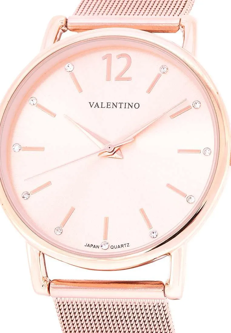 Valentino 20122228-ROSE DIAL Stainless Steel Watch for Women