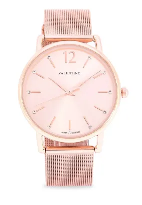 Valentino 20122228-ROSE DIAL Stainless Steel Watch for Women