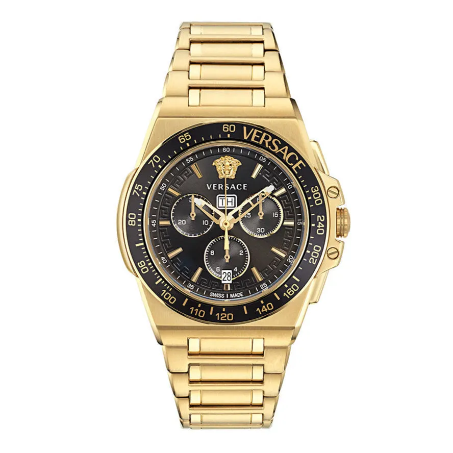 Versace Greca Extreme Men's Gold Watch VE7H00623