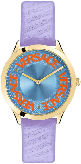 Versace Ladies Watch Logo Halo Purple VE2O00722