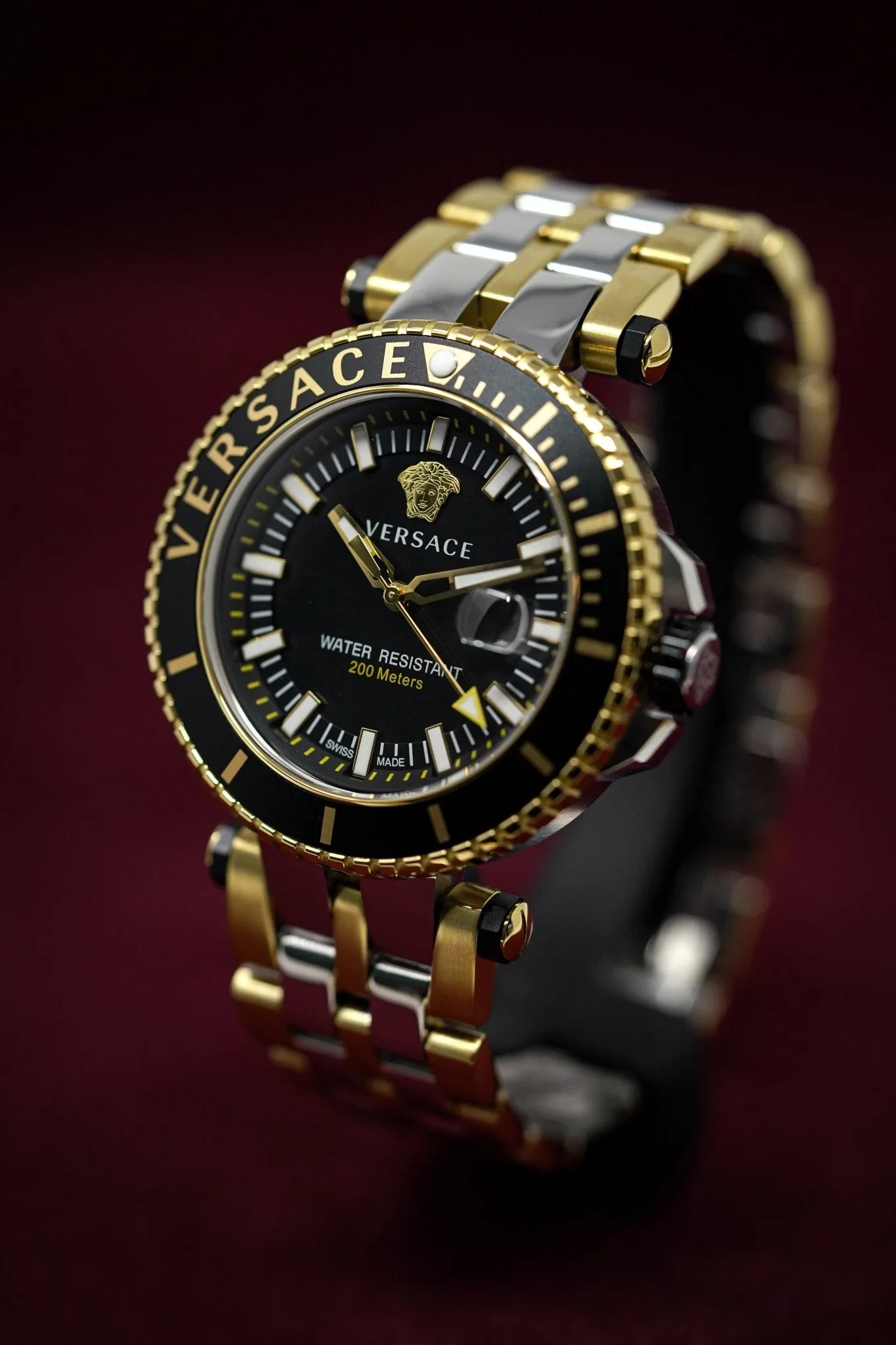 Versace V-Race Diver Two Tone