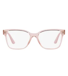 Vogue Women's Transparent Pink Square Optical Frame