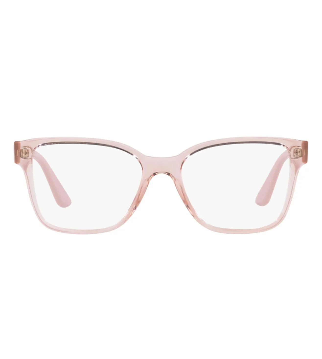 Vogue Women's Transparent Pink Square Optical Frame