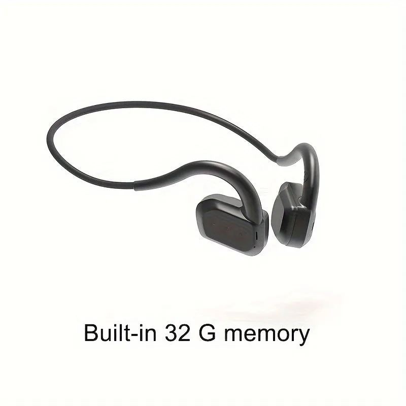 Waterproof Swimming Headphones With MP3 Player 32G Memory, Bone Conduction Headphones Wireless 5.3 Open Ear Headset