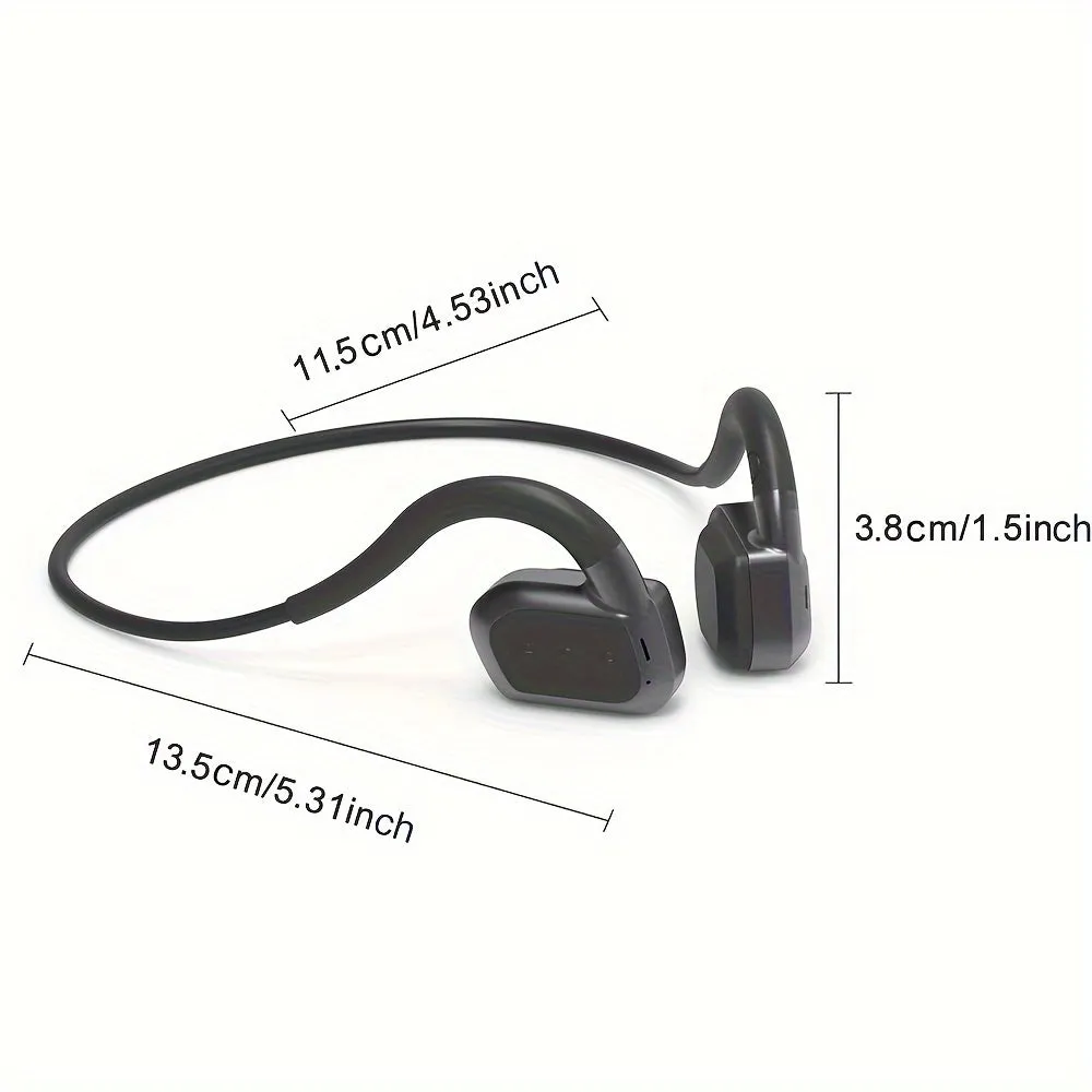 Waterproof Swimming Headphones With MP3 Player 32G Memory, Bone Conduction Headphones Wireless 5.3 Open Ear Headset