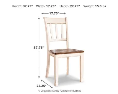 Whitesburg Dining Table and 4 Chairs and Bench with Storage