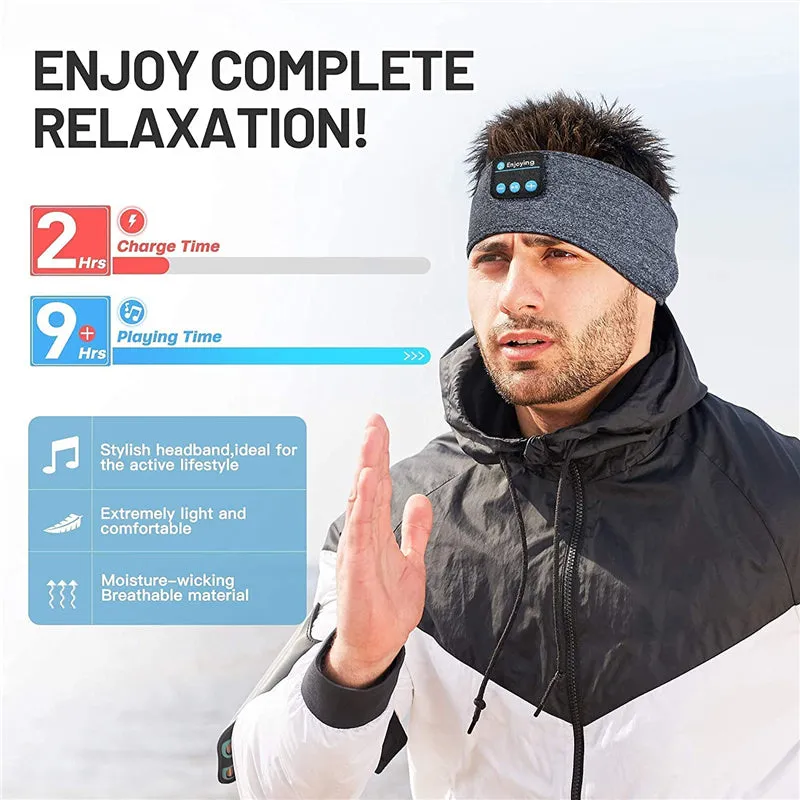 Wireless Bluetooth Sports Sleep Headband Headphones