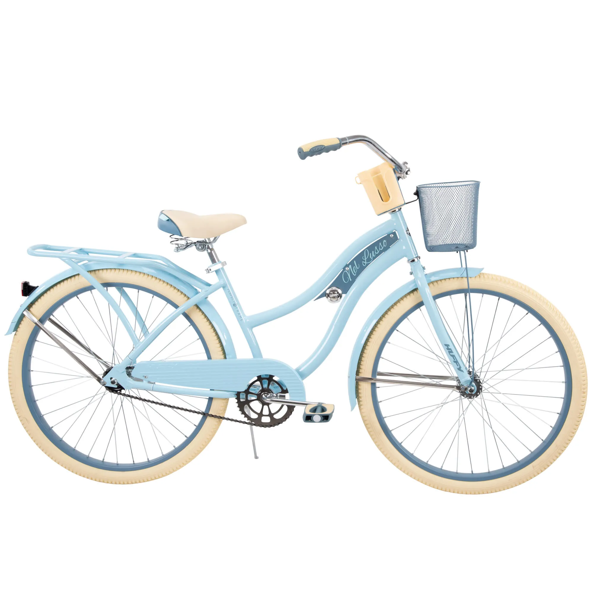 Women's Classic Cruiser Bike 26" Perfect Fit Steel Frame Comfort Ride, Sky Blue