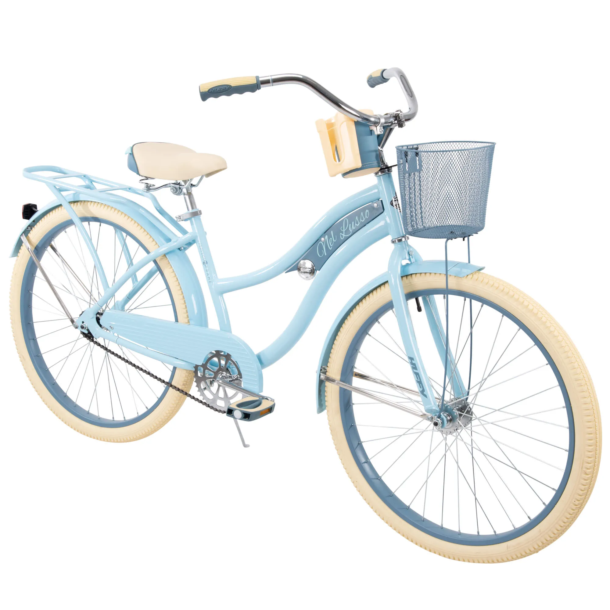 Women's Classic Cruiser Bike 26" Perfect Fit Steel Frame Comfort Ride, Sky Blue