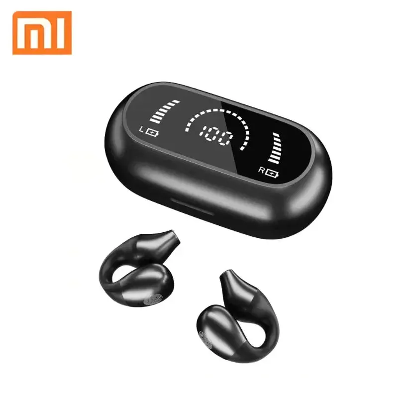 Xiaomi S03 Wireless Earphones Bluetooth 5.2 Touch Control Headphones LED Screen Sport Clip On Waterproof Headset With Microphone