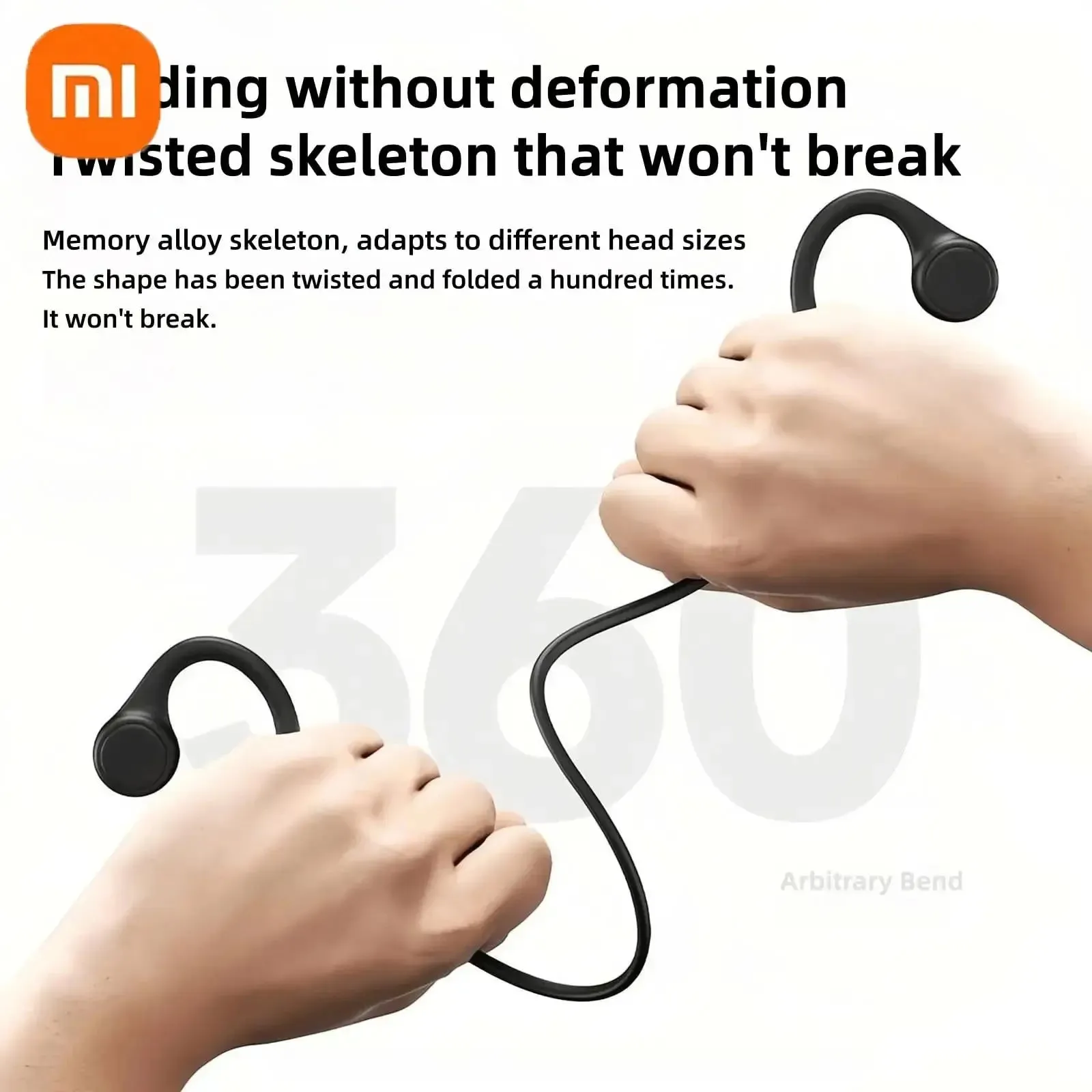 Xiaomi S3 Bone Conduction Earphone Waterproof Wireless Bluetooth Headset Non-In-Ear Extra Long Battery Life Headphone