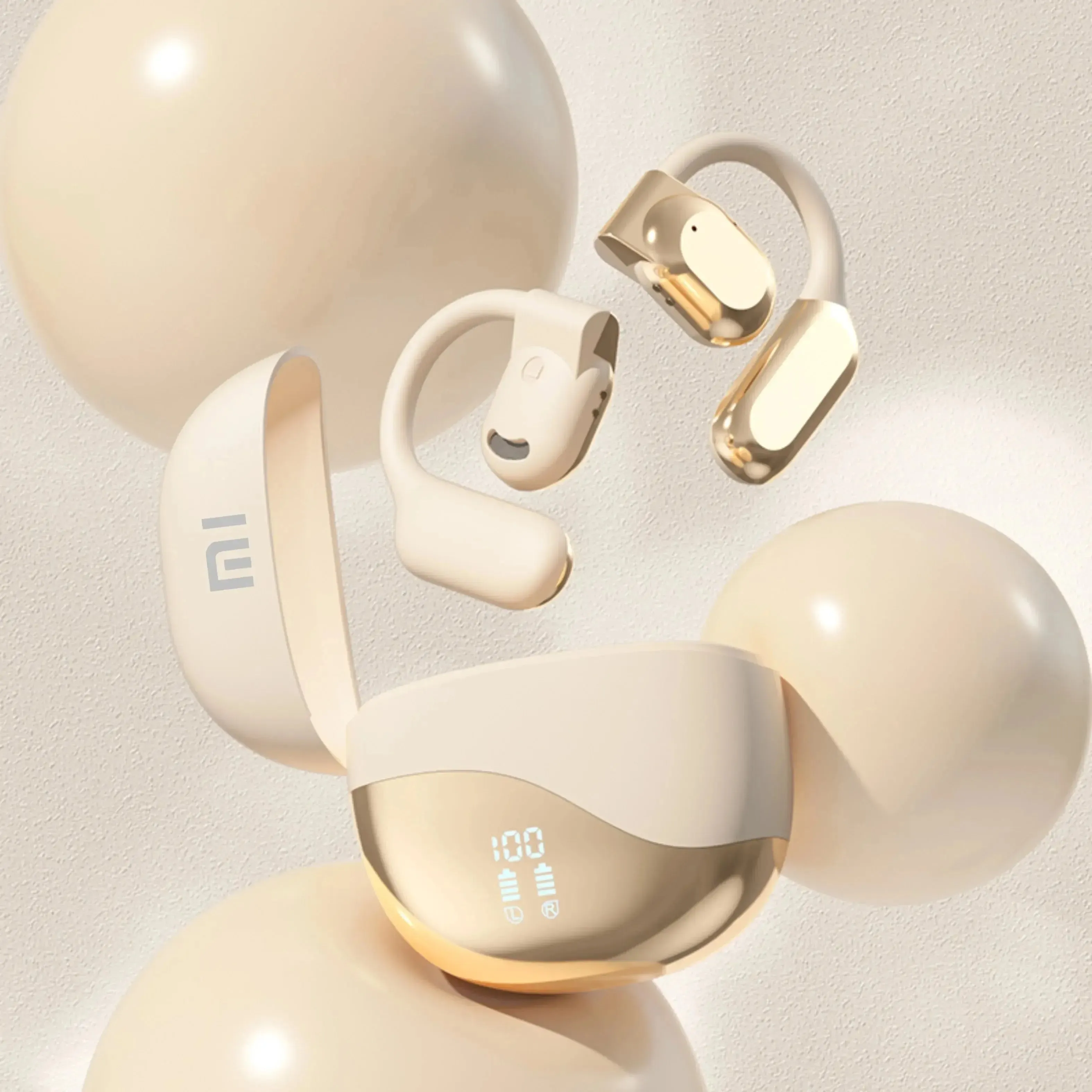 Xiaomi Wireless Earphones Earhook HIFI Bluetooth 5.3 Running Game Earphones Voice Call with Digital Display Microphone