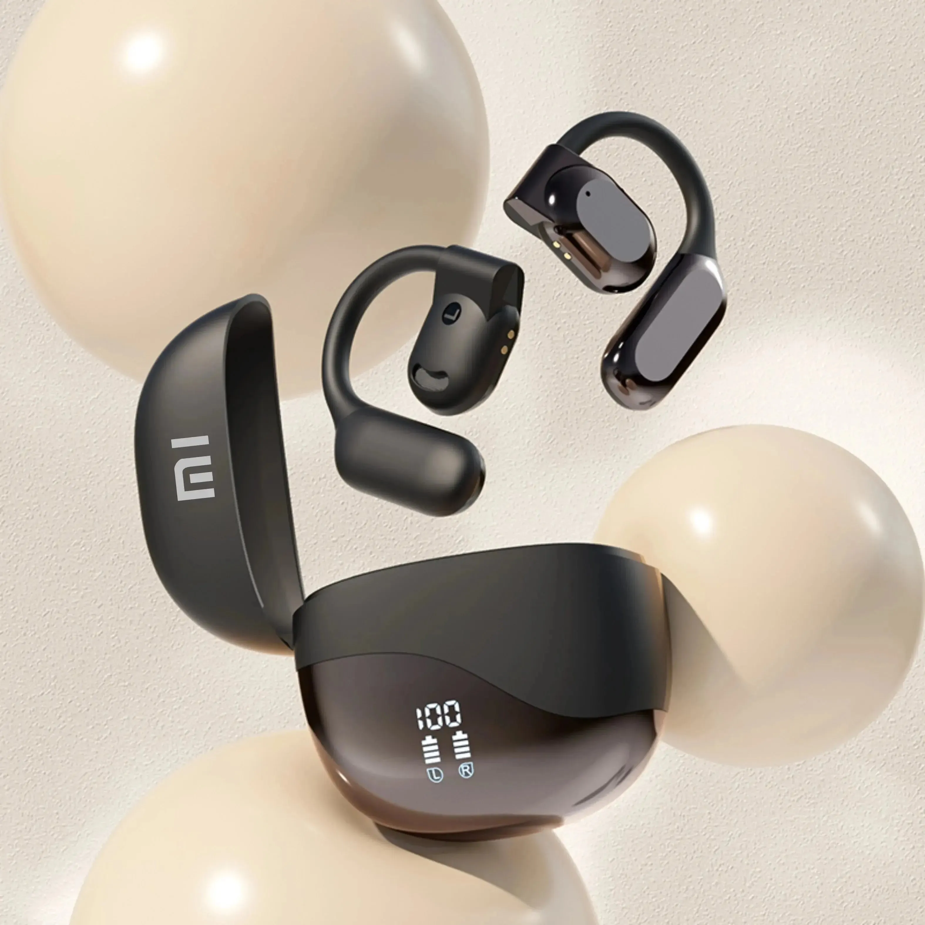 Xiaomi Wireless Earphones Earhook HIFI Bluetooth 5.3 Running Game Earphones Voice Call with Digital Display Microphone