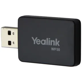 Yealink Wireless USB Wi-Fi Adapter, Dual Band 802.11ac (WF50) - Black